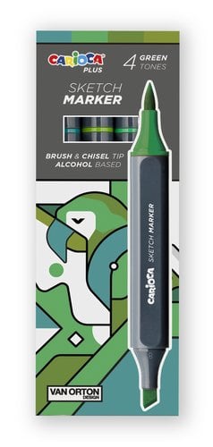 ROTUL.CARIOCA PLUS DOBLE P.COL.VERDES C/