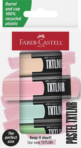 ROTUL.FLUOR FABER CASTELL PAST. P/4