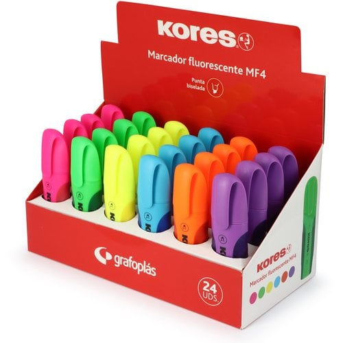 MARCADOR FLUOR KORES MF4 SURTIDO
