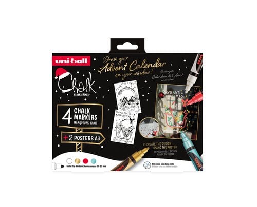 ROTUL.UNIBALL CHALK MARKER PWE-5M SET.4
