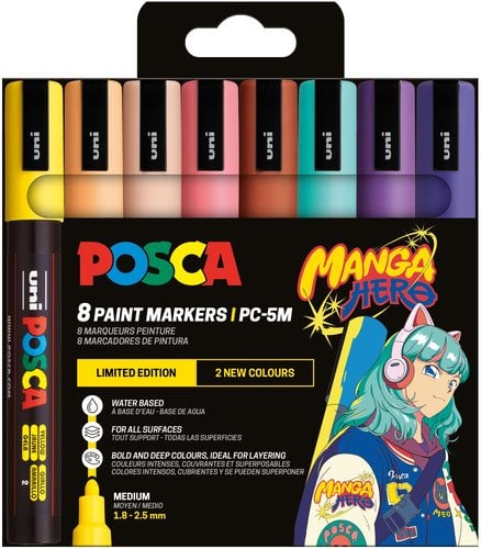 ROTUL.UNI-POSCA PC-5M MANGA E/8