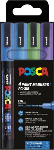 ROTUL.UNI-POSCA PC-3M COL. FRIOS E/4