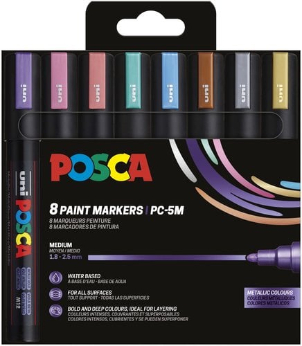 ROTUL.UNI-POSCA PC-5M COL. FLUOR E/8