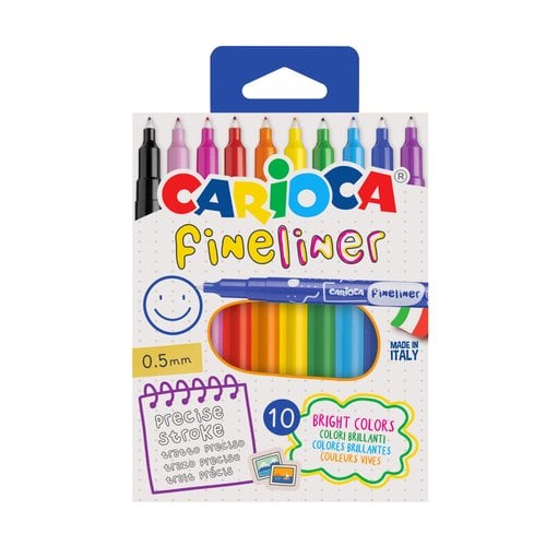 ROTUL. CARIOCA FINELINER CAJA 10