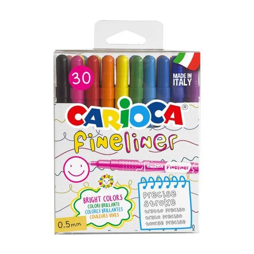 ROTUL. CARIOCA FINELINER CAJA 30