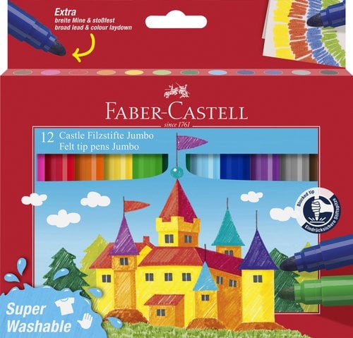 ROTULADOR FABER JUMBO CAJA de 12