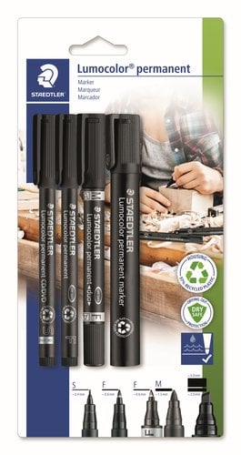 BK ROTUL.STAEDTL.LUMOCOLOR SET SURT. NEGRO