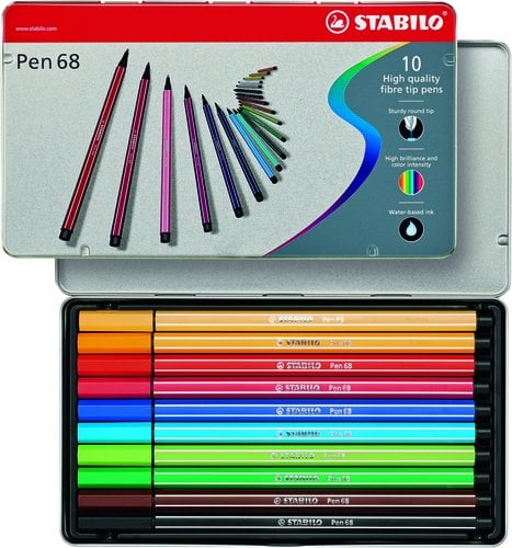 ROTULADOR STABILO PEN 68 CJ.METAL D/10