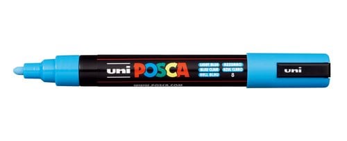 ROTUL.UNI-POSCA PC-5M AZUL CLARO