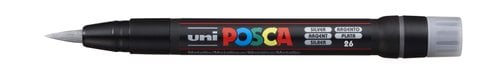 ROTUL.UNI-POSCA PCF-350 PINCEL PLATA
