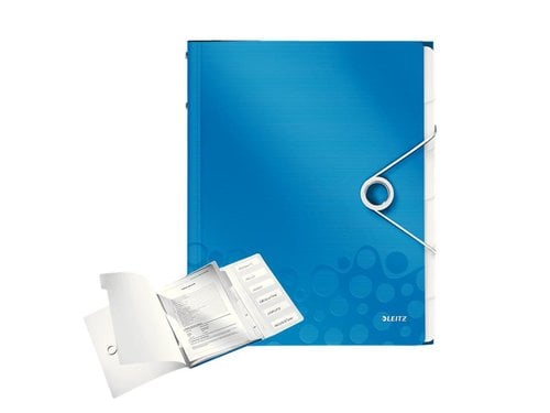 CARP.CLASIF.LEITZ WOW A4 PP 6 SEP.AZUL
