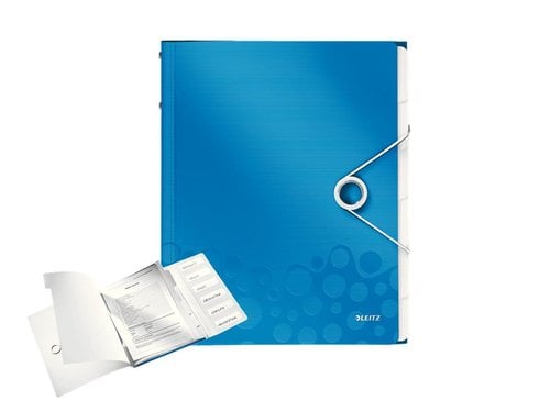 CARP.CLASIF.LEITZ WOW A4 PP 12 SEP.AZUL