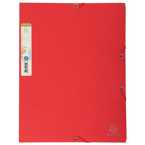 CARPETA SOLAP.EXACOMPTA CART. A4 ROJO