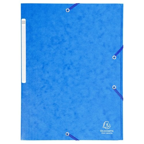 CARPETA SOLAP.EXACOMPTA CART. A4 AZUL