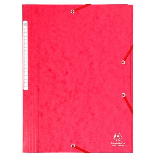 CARPETA SOLAP.EXACOMPTA CART. A4 ROJO