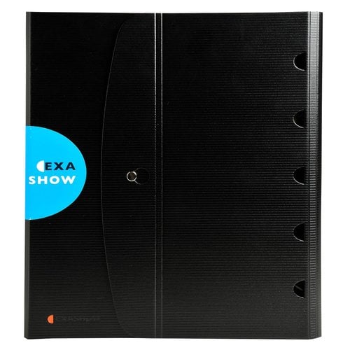 CARPETA EXACOMPTA PP A4 4 AN.30 NEGRO