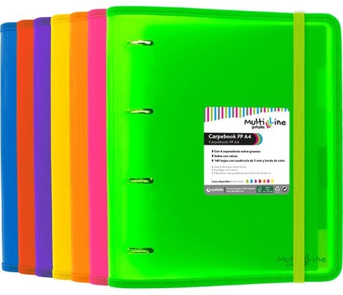 CARPEBOOK MULTILINE P.P A4 VERDE