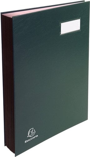 PORTAFIRMAS EXACOMPTA 12 DPTOS. VERDE