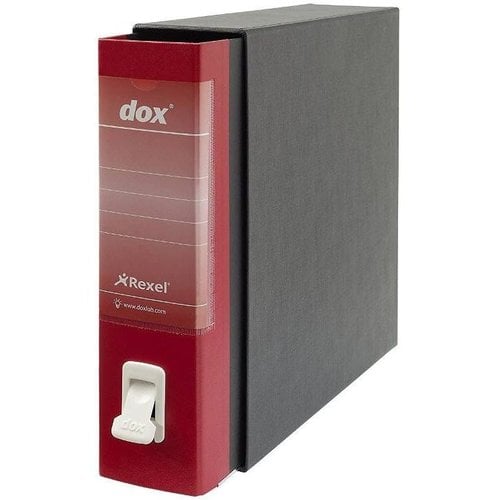 ARCHIVADOR REXEL DOX C/CAJA Fº ROJO