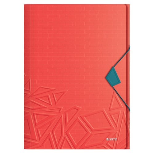 CARPETA SOLAP.LEITZ URBAN CHIC PP A4 ROJ