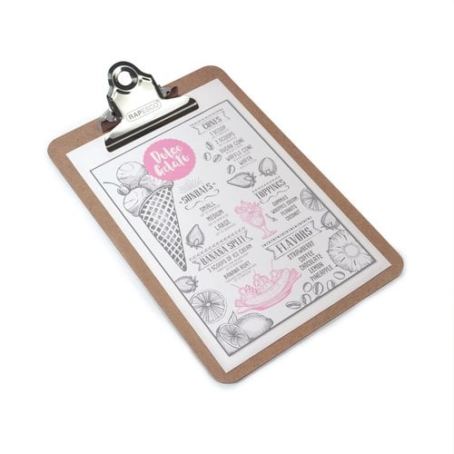 CARP.PINZA PORTABLOCS RAPESCO TABLERO A5