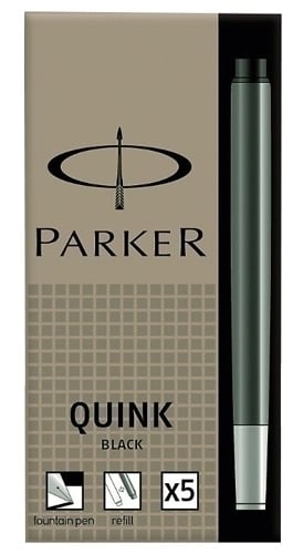TINTA ESTILOG.PARKER 5 CART.NEGR