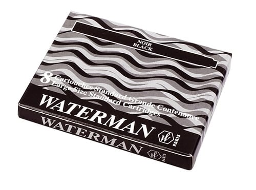 TINTA ESTILOG.WATERMAN 8 CART.NEGRO