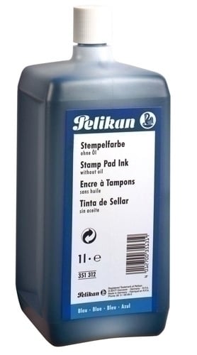 TINTA TAMPON PELIKAN 1 litro AZUL