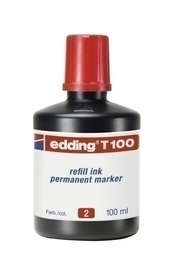 TINTA ROTUL.EDDING 100 ml T100 ROJO