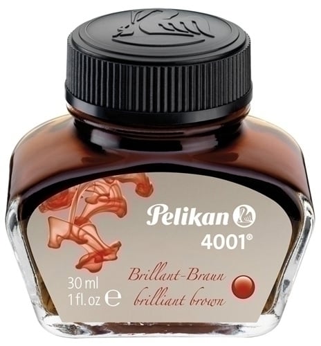 TINTA ESTILOG.PELIKAN 30 ml MARRON BRIL