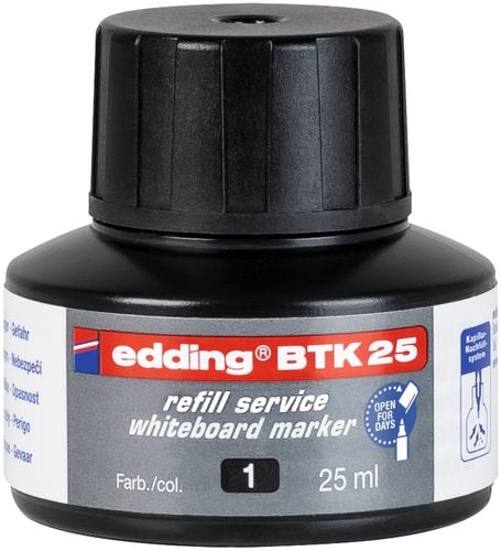 TINTA ROTUL.EDDING PIZ.25 ml BTK25 NEGRO