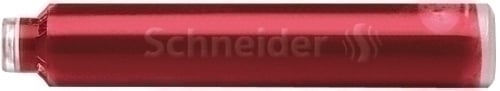 TINTA ESTILOG.SCHNEIDER CAJA 6 CART.ROJO