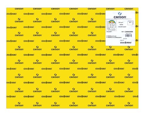CARTULINA FLUOR 50x65 IRIS AMARILLA P/