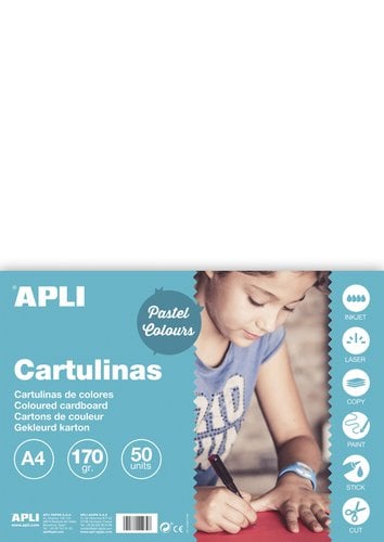 CARTULINA A4 170gr. 50 UD. COL. BLANCO