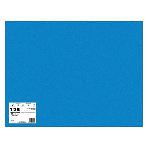 CARTULINA 50x65 DOHE 180g AZUL BER P/125