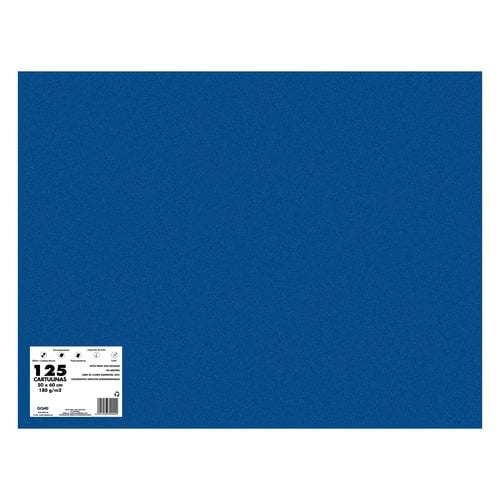 CARTULINA 50x65 DOHE 180g AZUL ZAF P/125