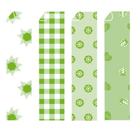 SCRAP.CART. IMPRESA 24x32 VERDE-2 B/8