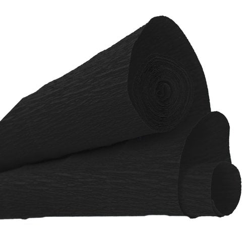 PAPEL CREPE SPAPER FLOWER 0,5x2,5 NEGRO