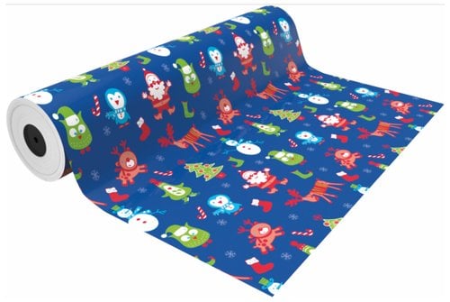 PAPEL REGALO BOBINA BK.31x80 NAVIDAD