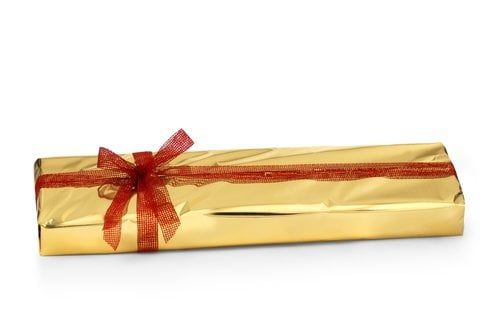 PAPEL REGALO COLIBRI 30x30 ORO METALIZAD
