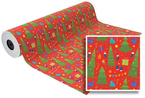 PAPEL REGALO BOBINA BK.62x80 NAVIDAD