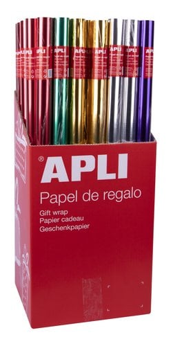 PAPEL REGALO RL.APLI 0,7x2 METAL. (55)