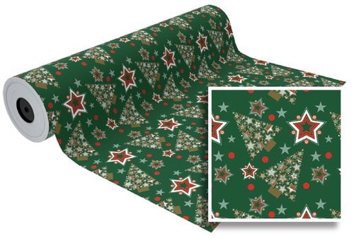 PAPEL REGALO BOBINA BK.62x80 NAVIDAD