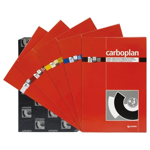 PAPEL CARBON CARBOPLAN Fº P/10 ROJO