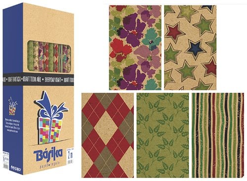 PAPEL REGALO RL.BK.0,7x2 KRAFT T.AÑO(50)
