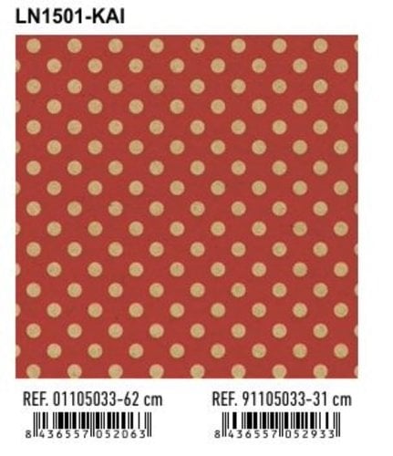 PAPEL REGALO BOBINA BK.31x80 LUNARES