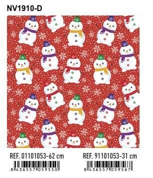 PAPEL REGALO BOBINA BK.31x80 NAVIDAD