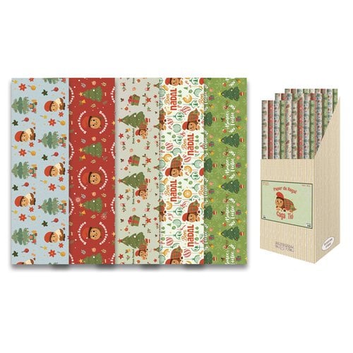 PAPEL REGALO RL.ARGUVAL 0,7x1 NADAL (50)