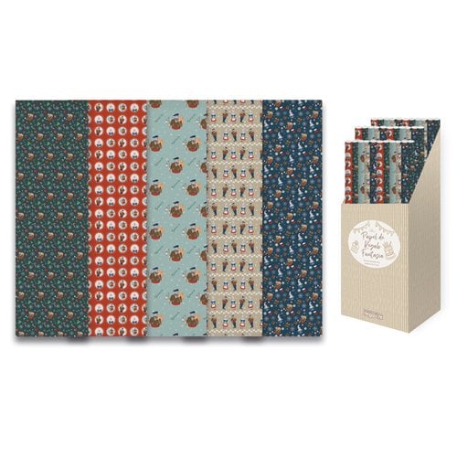 PAPEL REGALO RL.ARGUVAL 0,7x1 OLENTZERO