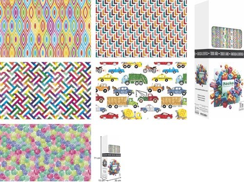 PAPEL REGALO RL.BK.0,7x10 TODO AÑO (30)